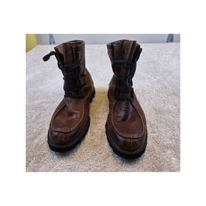 Sorel Mad Leather Boots Men's 11 Brown NM1756-204 Kezar Ankle Lace Up